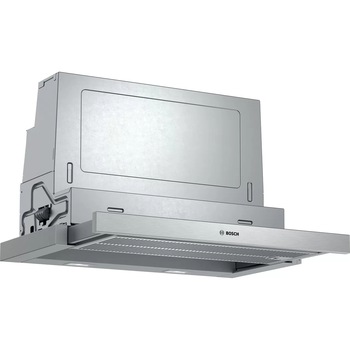 Hota incorporabila Bosch DFS067A51, Putere de absorbtie 728 mc/h, EcoSilence Drive, 4 trepte de putere, 60 cm, Inox Hota incorporabila Bosch DFS067A51, Putere de absorbtie 728 mc/h, EcoSilence Drive, 4 trepte de putere, 60 cm, Inox
