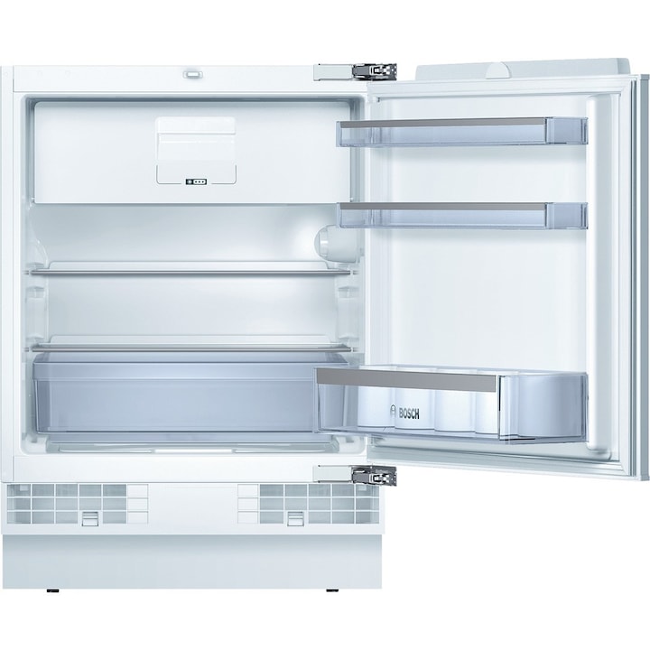 Хладилник с 1 врата за вграждане Bosch KUL15AFF0, 123 л, Клас F, MultiBox, SuperFreezing, FreshSense, H 82 см, Сребрист