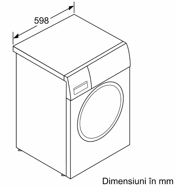 Masina de spalat rufe cu uscator Bosch WNG254U0BY, 10 kg spalare, 6 kg uscare, 1400 RPM, Clasa C, EcoSilence Drive, AutoDry, ActiveWater, Alb