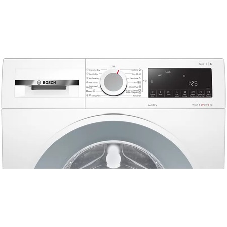 Masina de spalat rufe cu uscator Bosch WNA14400BY, 9 kg spalare, 6 kg uscare, 1400 RPM, Clasa C, EcoSilence Drive, AutoDry, ActiveWater, Alb