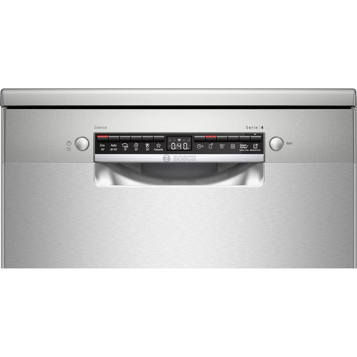 Bosch SMS4HVI45E Szabadonálló mosogatógép, 60cm, 13 teríték, 6 program, E energiaosztály, nemesacél