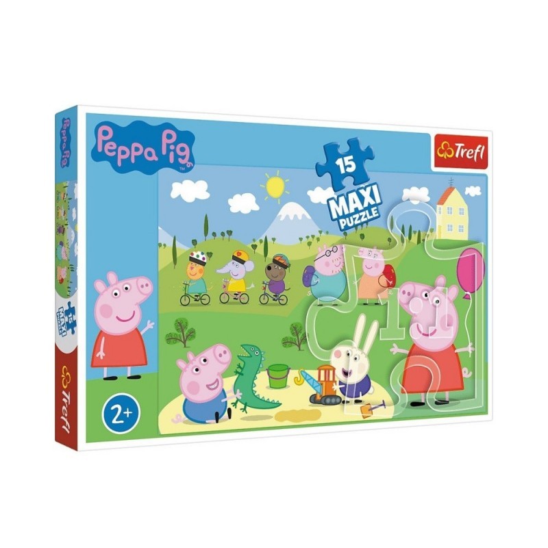 Puzzle Maxi - O zi fericita cu Peppa, Carton