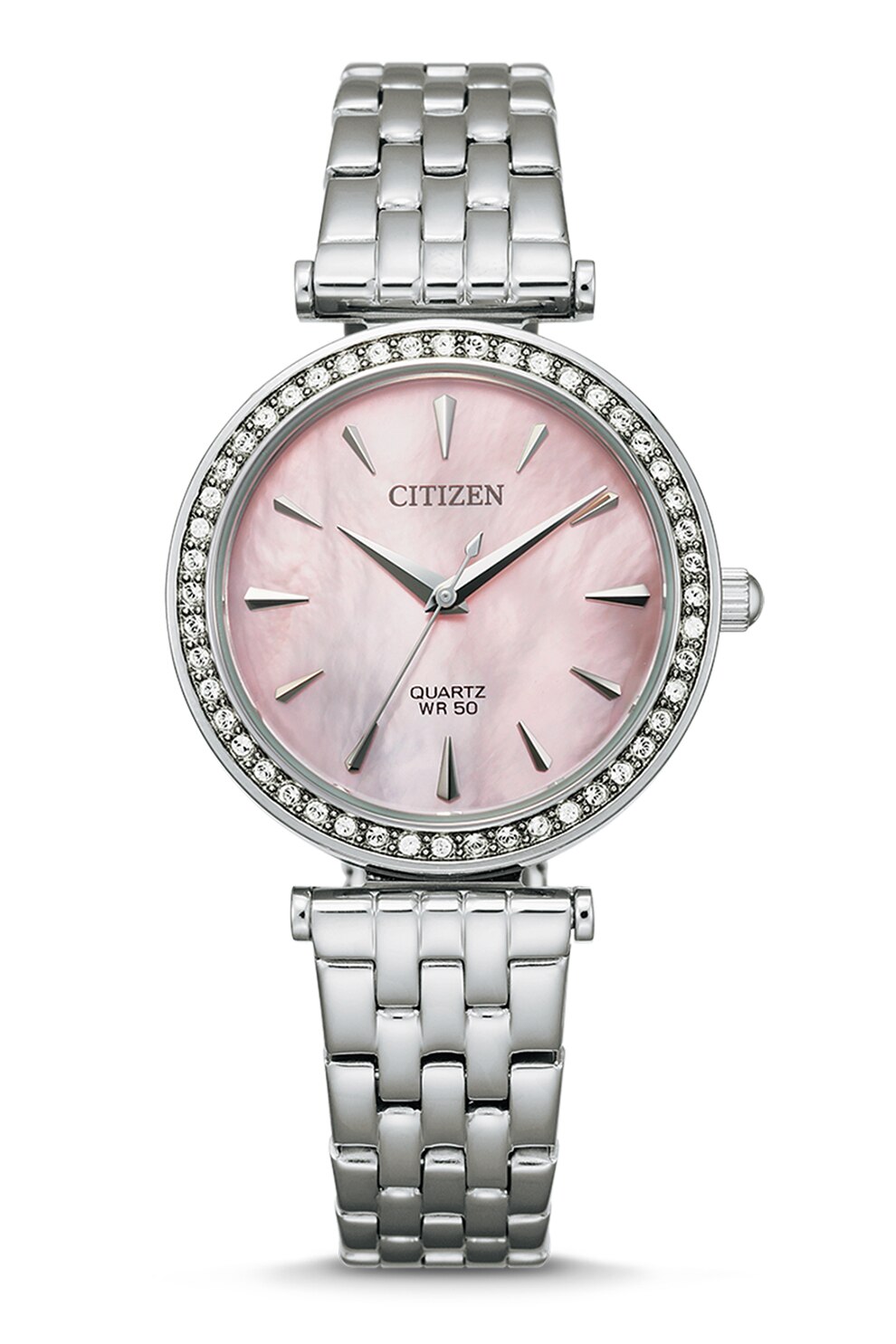 Citizen, Ceas rotund cu cristale, Argintiu