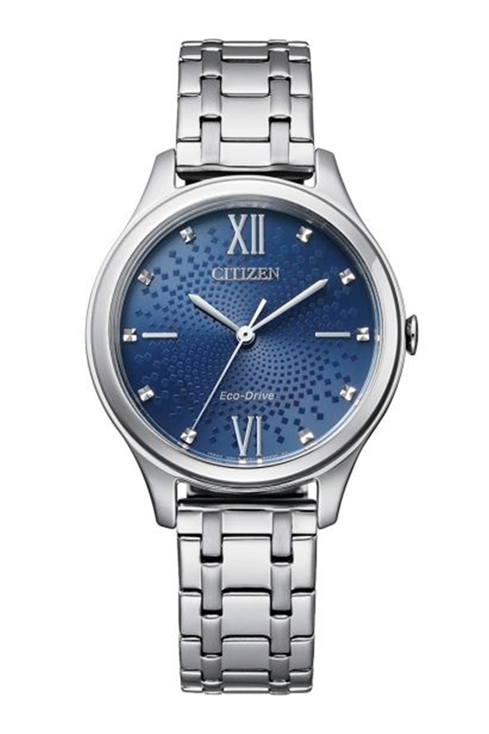 Citizen, Ceas de otel inoxidabil decorat cu cristale, Argintiu