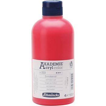 Vopsea acrilica, Schmincke AKADEMIE®, rosu (333), semitransparenta, 500 ml Vopsea acrilica, Schmincke AKADEMIE®, rosu (333), semitransparenta, 500 ml