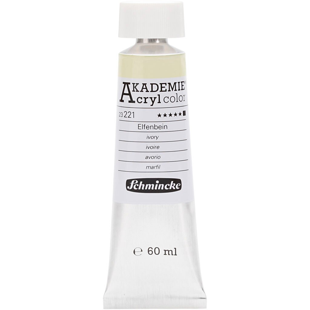 Vopsea acrilica, Schmincke AKADEMIE®, fildes (221), opac, 60 ml