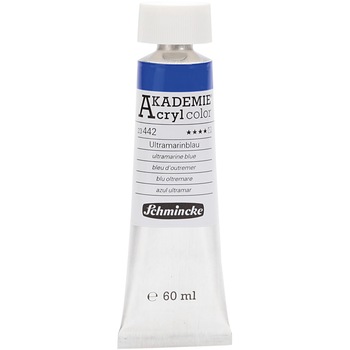 Vopsea acrilica, Schmincke AKADEMIE®, albastru ultramarin (442), semitransparenta, 60 ml Vopsea acrilica, Schmincke AKADEMIE®, albastru ultramarin (442), semitransparenta, 60 ml