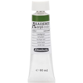 Vopsea acrilica, Schmincke AKADEMIE®, verde frunze (552), semitransparenta, 60 ml Vopsea acrilica, Schmincke AKADEMIE®, verde frunze (552), semitransparenta, 60 ml
