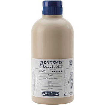 Vopsea acrilica, Schmincke AKADEMIE®, bej (660), opac, 500 ml Vopsea acrilica, Schmincke AKADEMIE®, bej (660), opac, 500 ml