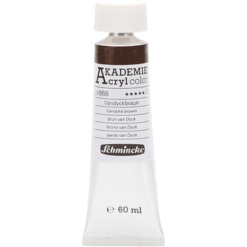 Vopsea acrilica, Schmincke AKADEMIE®, maro Vandyck (668), semitransparenta, 60 ml Vopsea acrilica, Schmincke AKADEMIE®, maro Vandyck (668), semitransparenta, 60 ml