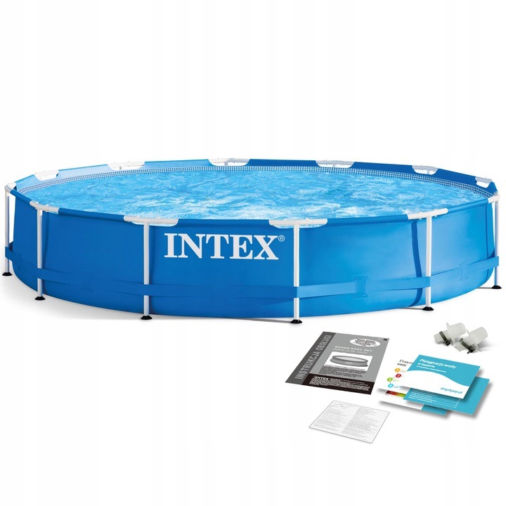 INTEX 28210 fémvázas medence, kerek 366 x 76 cm, 6503 liter