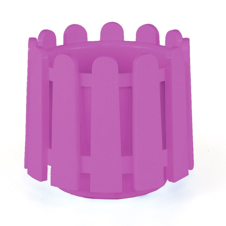 Ghiveci fence,6.6 l, tratat uv, lila, polipropilena