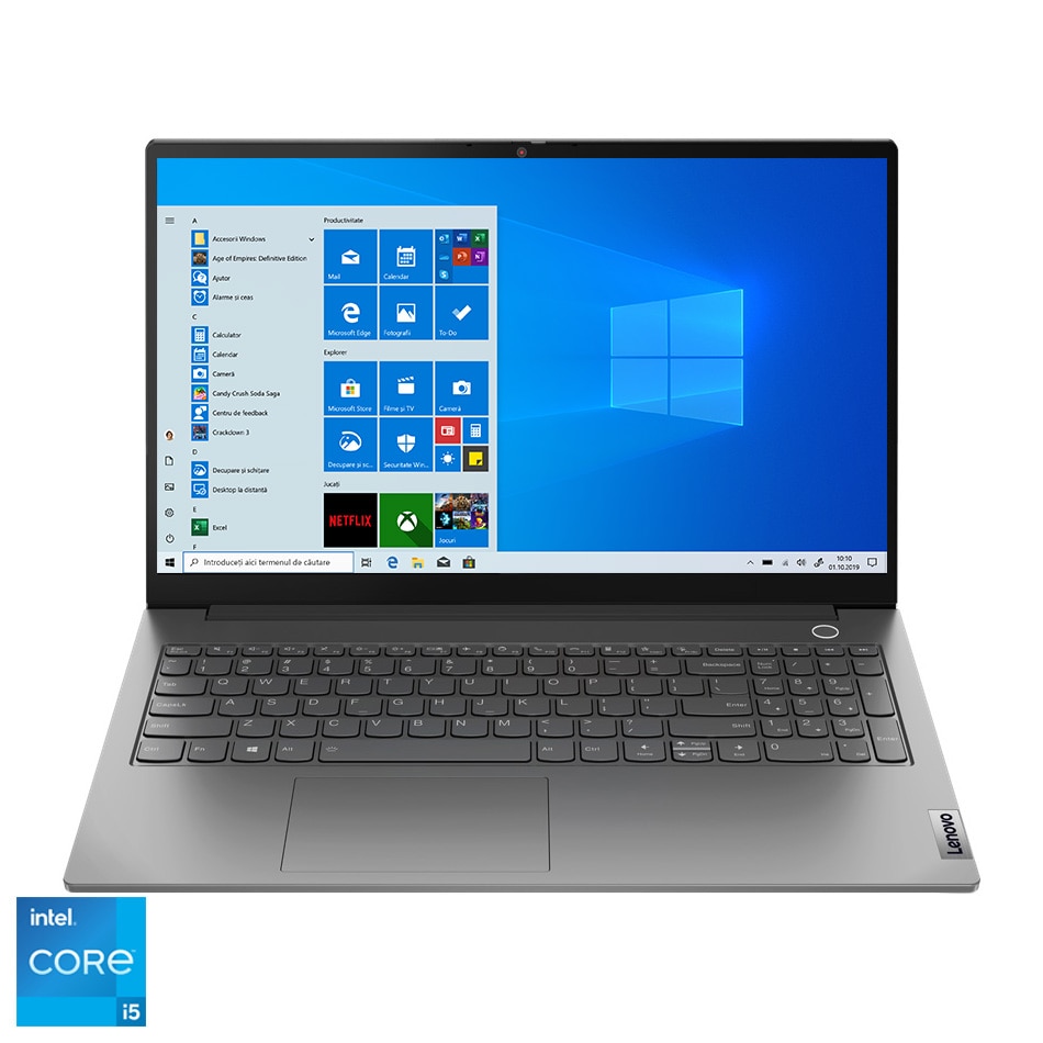 Guidelines folder Caius Laptop Lenovo ThinkBook 15 G2 cu procesor Intel Core i5-1135G7 pana la 4.20  GHz, 15.6", Full HD, 8GB, 512GB SSD, Intel Iris Xe Graphics, Windows 10  Pro, Mineral Grey - eMAG.ro