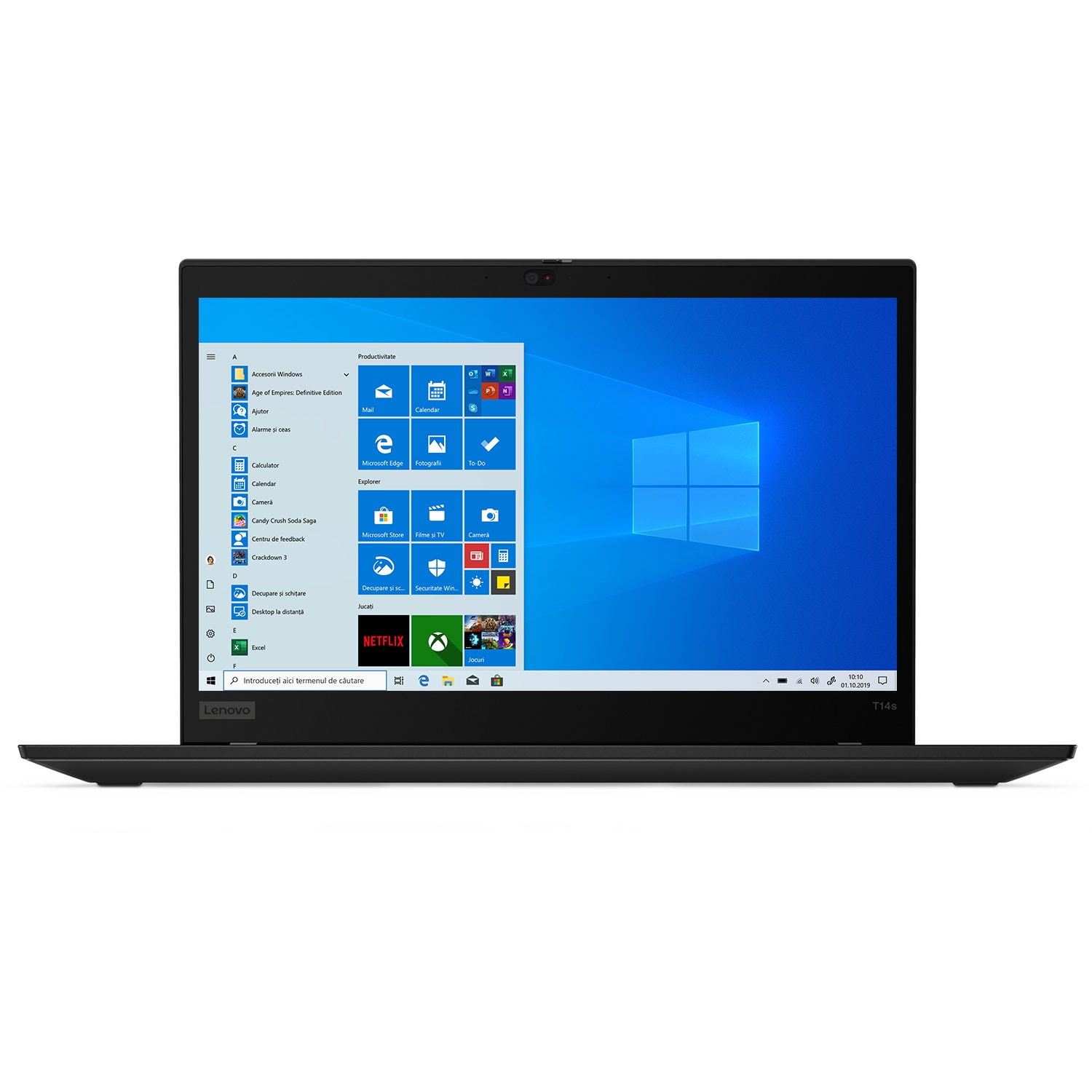 Laptop ultraportabil Lenovo ThinkPad T14s Gen 1 cu procesor AMD