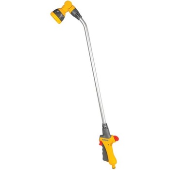 Pistol apa cu prelungitor gradina cu 5 functii, are unghi reglabil, jet, fascicul de apa conic, umplere rapida, pulverizare plata si pulverizare fina, 91 cm Pistol apa cu prelungitor gradina cu 5 functii, are unghi reglabil, jet, fascicul de apa conic, umplere rapida, pulverizare plata si pulverizare fina, 91 cm