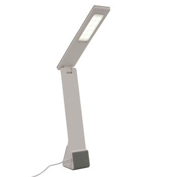 Veioza sau lampa cu LED, functie touch, 3 trepte de lumina, argintie, pentur birou, dormitor, ATS Veioza sau lampa cu LED, functie touch, 3 trepte de lumina, argintie, pentur birou, dormitor, ATS