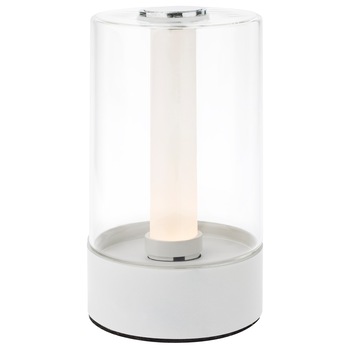 Veioza sau lampa de veghe cu Led, lumina calda si odihnitoare in 3 trepte cu touch, aspect modern, pentru dormitor sau camera copiilor, ATS, alba Veioza sau lampa de veghe cu Led, lumina calda si odihnitoare in 3 trepte cu touch, aspect modern, pentru dormitor sau camera copiilor, ATS, alba