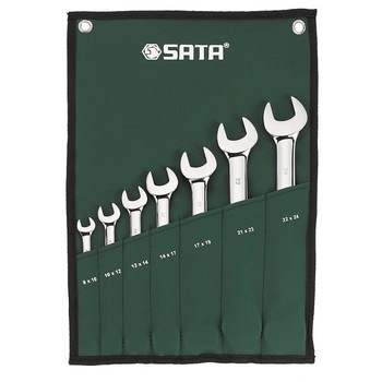 Set 7 chei fixe duble Sata SA09071, 8-24mm Set 7 chei fixe duble Sata SA09071, 8-24mm
