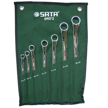Set 7 chei inelare duble Sata SA09072, 8-24mm Set 7 chei inelare duble Sata SA09072, 8-24mm