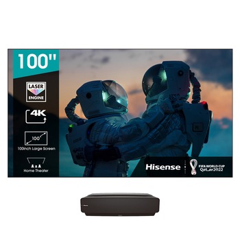 Televizor HISENSE Laser 100L5F-B12, 254 cm, Smart, 4K Ultra HD, Clasa F