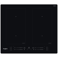 Plita incorporabila cu inductie, Whirlpool, WL S7260 NE, 59 cm, 4 zone de gatit, Control tactil, Negru