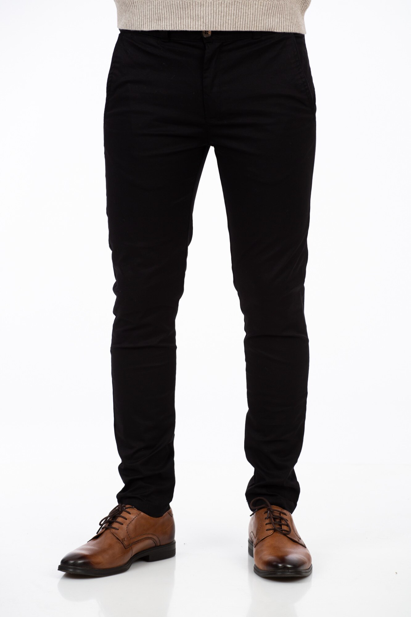 Pantaloni BE YOU chino barbatesti, Negru, 3XL