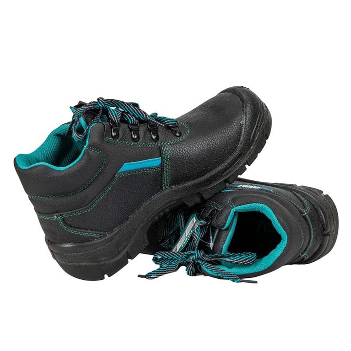 Bocanci de protectie clasa S1P, Total, Negru, marime 43