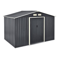 magazie - casuta pentru gradina encasa 277 x 191 x 192 cm tabla zincatametal 9 m gri inchis cu usi glisante imagen 19_0_
0