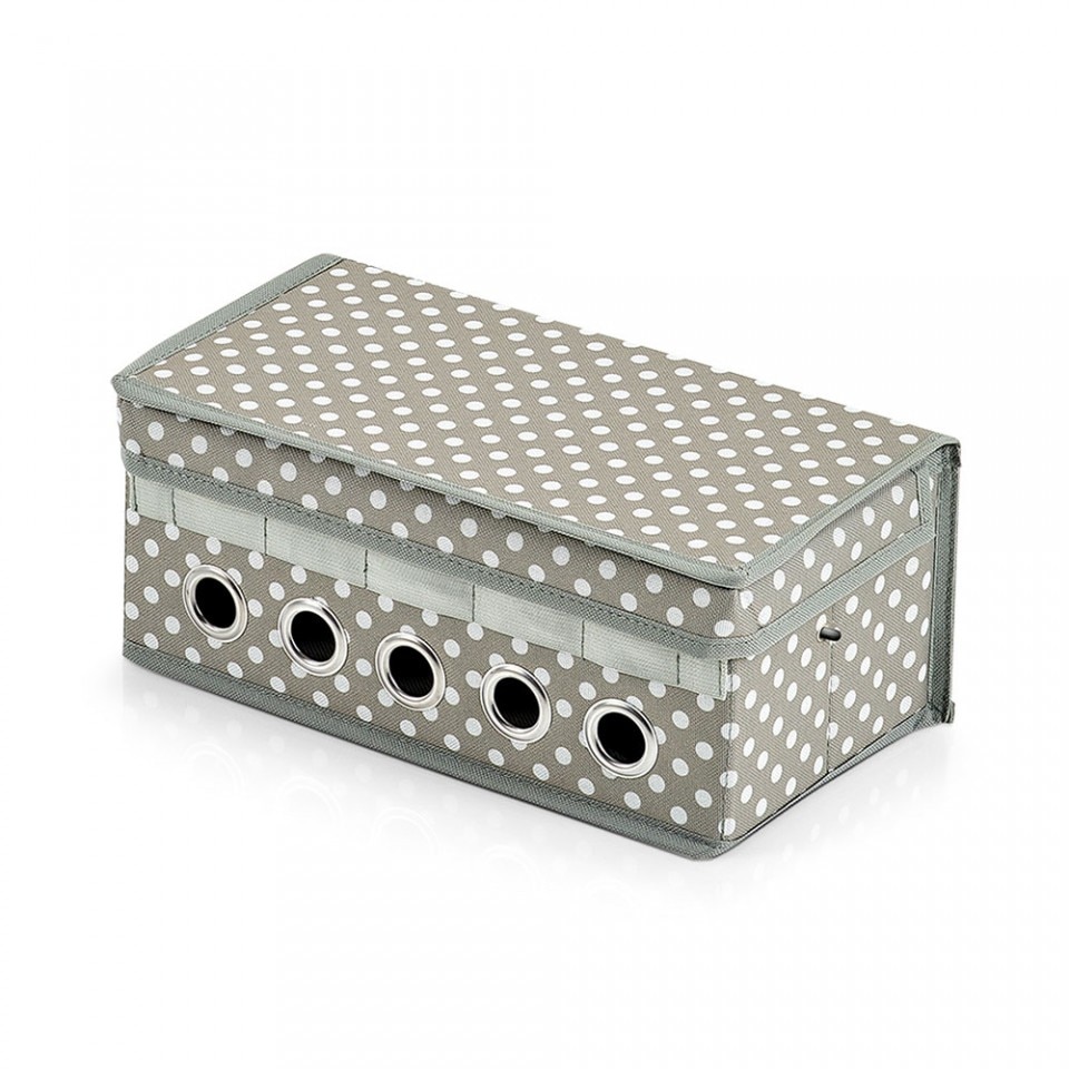 Organizator gri/alb din poliester,29 x 15 cm ,Zeller