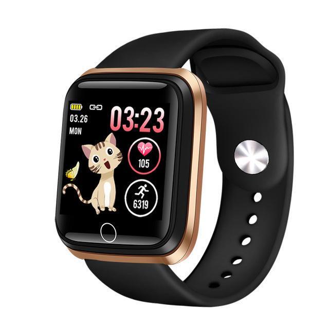 Ceas inteligent, SmartWatch LIGE cu Bluetooth, BPM, MMHG, Functii fitness, Notificari, Calorii, Cronometru S342 Negru