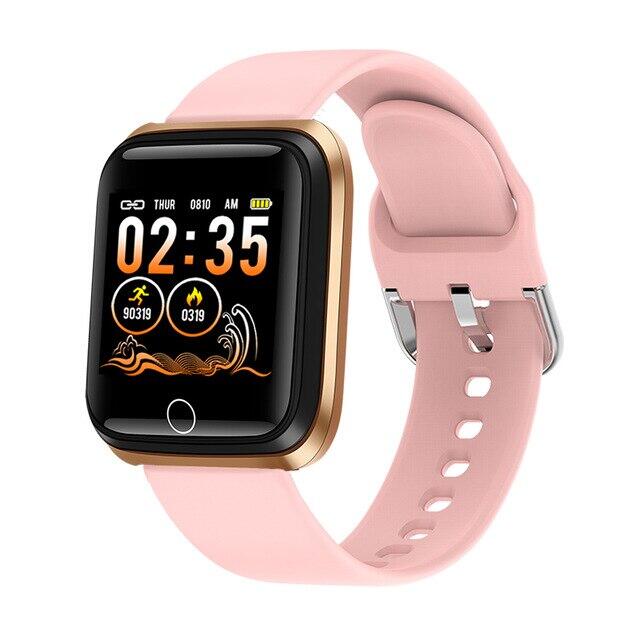 Ceas inteligent, SmartWatch LIGE cu Bluetooth, BPM, MMHG, Functii fitness, Notificari, Calorii, Cronometru S341 Roz
