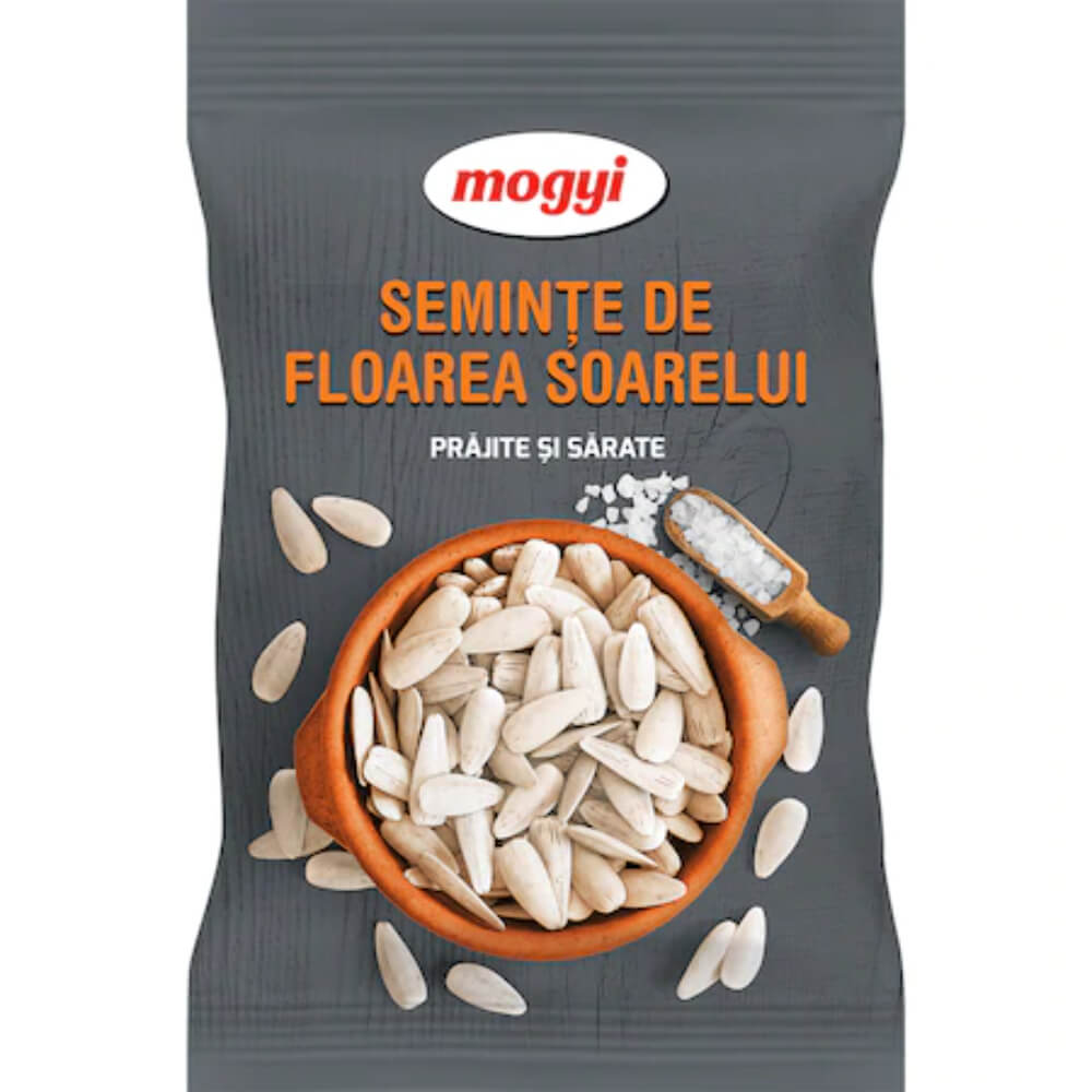 Seminte de Floarea Soarelui Albe MOGYI, Prajite si Sarate, 40 g