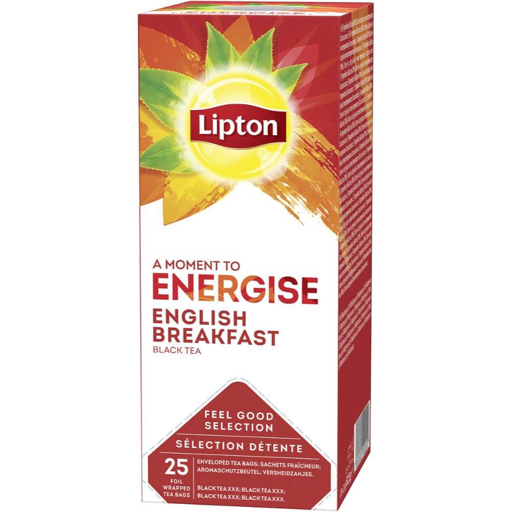 Ceai Negru Lipton English Breakefast, 25 Plicuri/Cutie