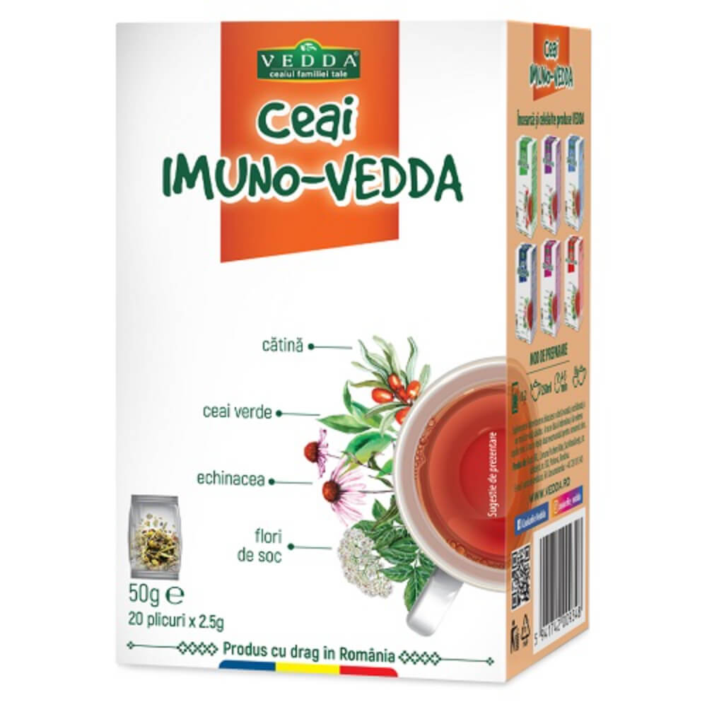 Bax 12 Cutii Ceai Imuno Vedda 20 Pliculete/Cutie