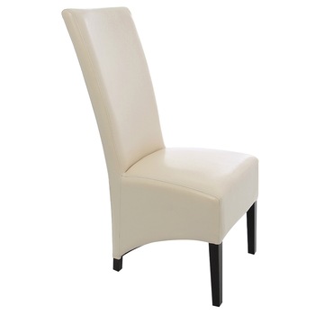 Scaun living, iMK®, fix, fara brate, tapiterie imitatie piele crem, 48 x 73 x 106 cm Scaun living, iMK®, fix, fara brate, tapiterie imitatie piele crem, 48 x 73 x 106 cm