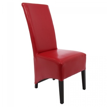 Scaun living, iMK®, fix, fara brate, tapiterie imitatie piele rosie, 48 x 73 x 106 cm Scaun living, iMK®, fix, fara brate, tapiterie imitatie piele rosie, 48 x 73 x 106 cm