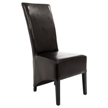Scaun living, iMK®, fix, fara brate, tapiterie imitatie piele wenge, 48 x 73 x 106 cm Scaun living, iMK®, fix, fara brate, tapiterie imitatie piele wenge, 48 x 73 x 106 cm