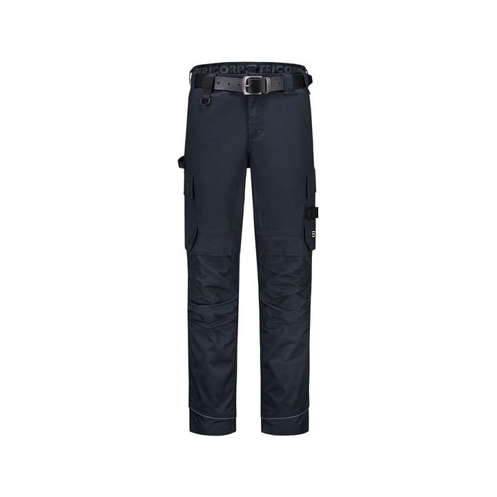 Унисекс работен панталон Malfini, ниска талия, многофункционални джобове, с Cordura, ластик, тъмносин, 45