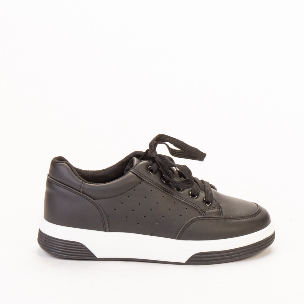 Pantofi sport dama PC-62, Negru/Alb