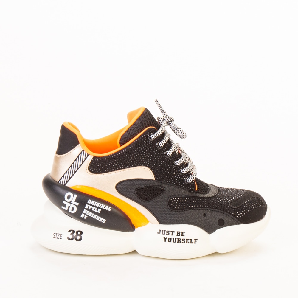 Pantofi sport dama Doreta, JU-1530, Negru