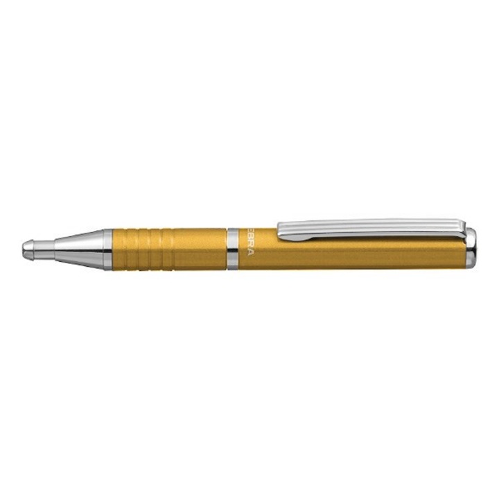 Zebra SL-F1 teleszkópos kék golyóstoll, 0.24 mm, arany színű tolltest