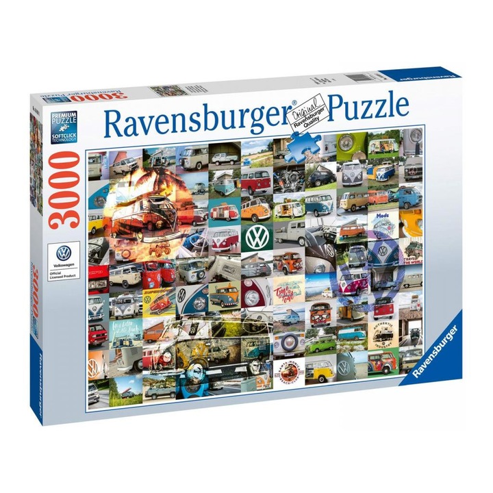 Ravensburger 6160181 Puzzle 3000 db - VW Bully pillanatok - Ravensburger