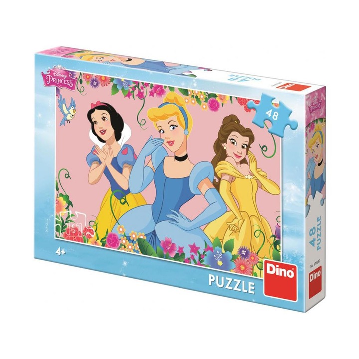 Dino 8371330 Puzzle 48 db - Hercegnők a virágoskertben