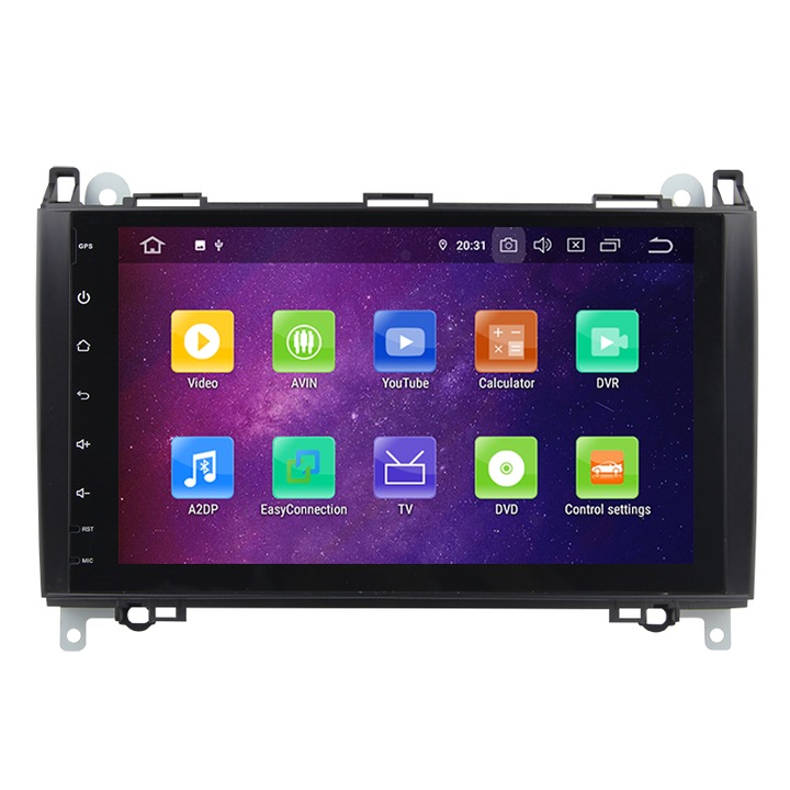 Multimédia ZT navigációval Volkswagen Crafter, Mercedes Sprinter, Vito, Viano, B200 - A Class, Android 10.1, 8+4+64 készülékekhez