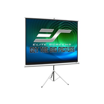 Ecran de proiectie trepied EliteScreens T136NWS1 marime vizibila 240cm x 240cm, rama alba Ecran de proiectie trepied EliteScreens T136NWS1 marime vizibila 240cm x 240cm, rama alba