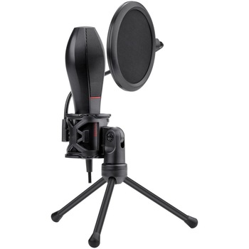 Microfon Redragon Quasar 2, omni-condenser, include stativ si pop filter, USB Microfon Redragon Quasar 2, omni-condenser, include stativ si pop filter, USB