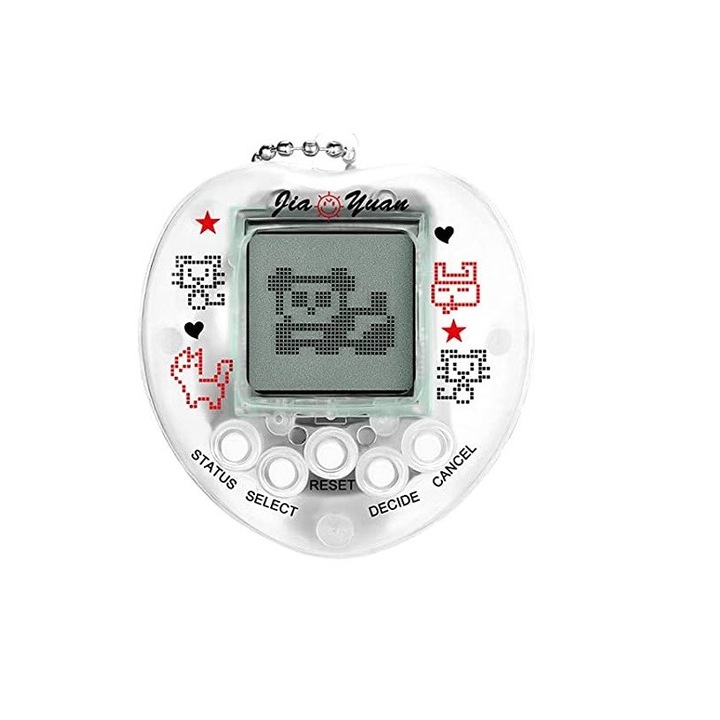 Fidget Interaktív játék, Tamagotchi szív, 168 különböző állat, elektronikus játék, fehér, 6+