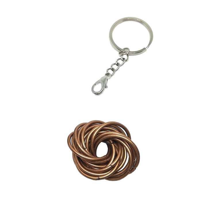 Antistressz játék Fidget Mobius labda, Mobius labda, Kulcstartó, Felnőttek, Régi arany