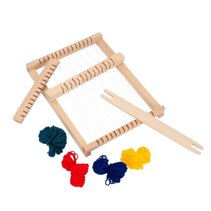 Fából készült szövőháború gyerekeknek