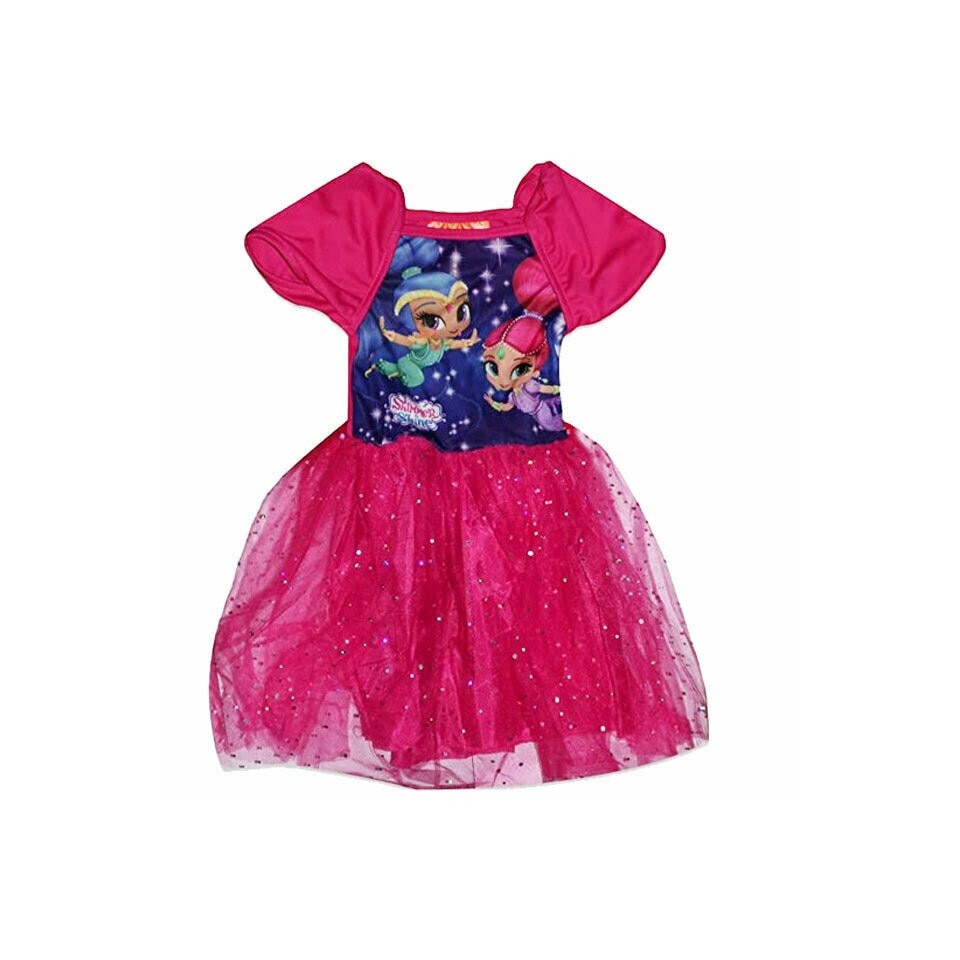 Rochie tutu, Shimmer si Shine, roz inchis